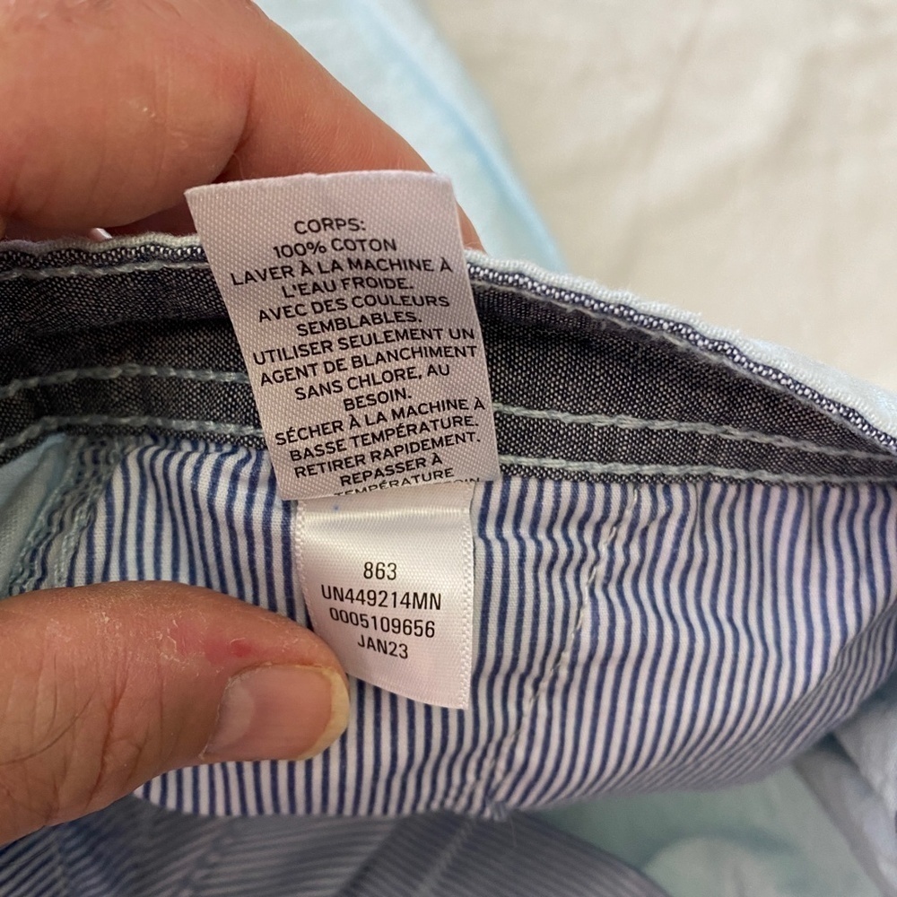 14th & Union Mens Slim Fit Cotton Chino Shorts Light Blue 30 Beach Preppy Summer - Picture 11 of 12